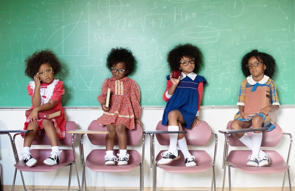School Girls Print